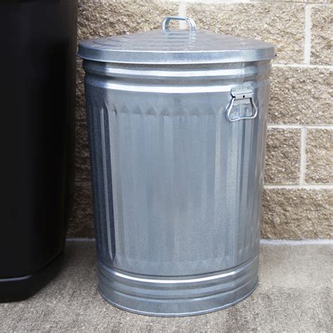 garbage metal box|metal garbage bin with lid.